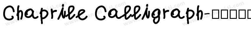 Chaprile Calligraph字体转换